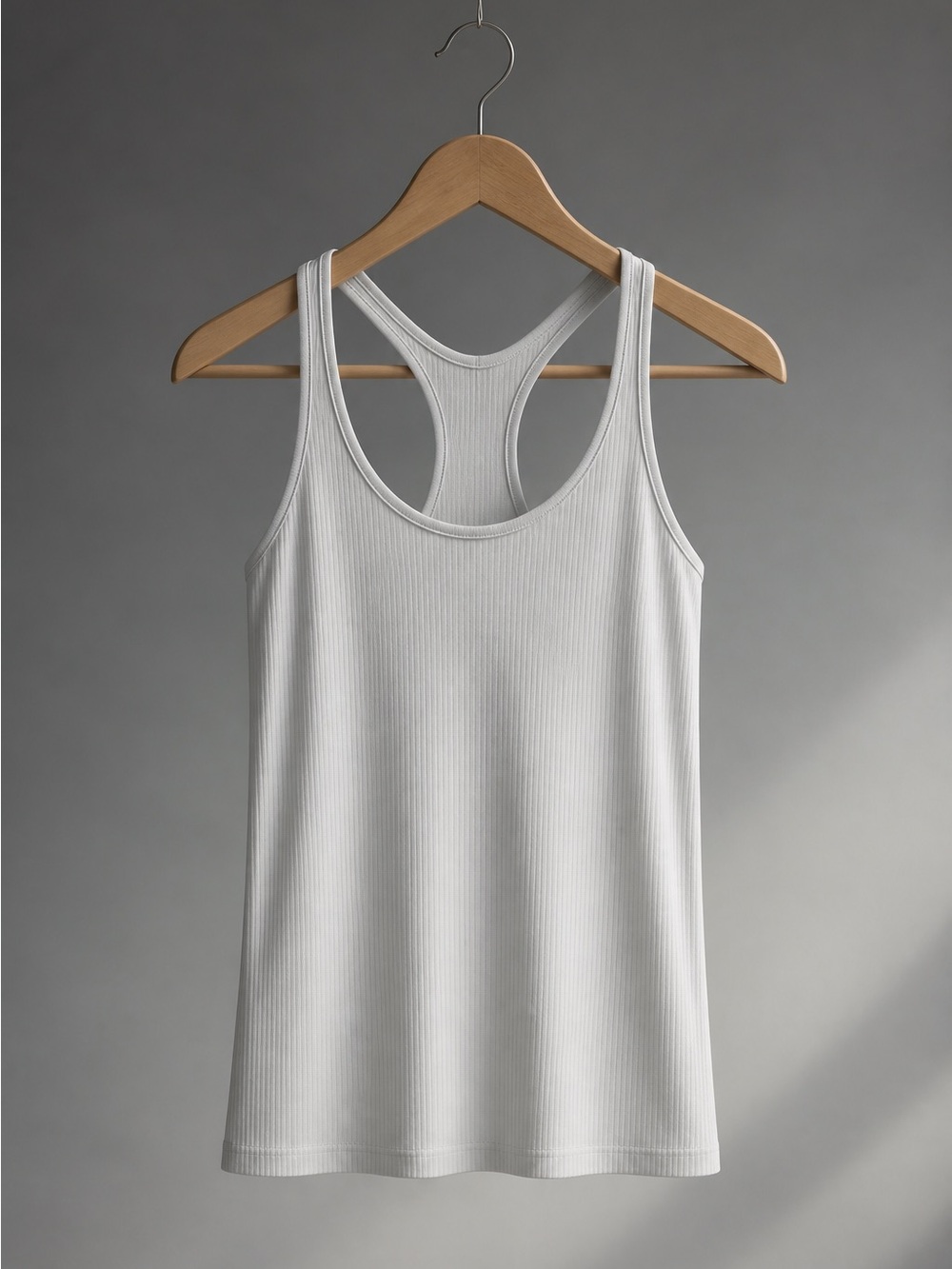 Lululemon Swiftly (Ribbed Racerback Tank Top w bra shelf - Palest Blue -sz 12